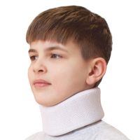 Бандаж для шейного отдела "Крейт" №5 F-310 мягкий (белый)  (выс 9см)